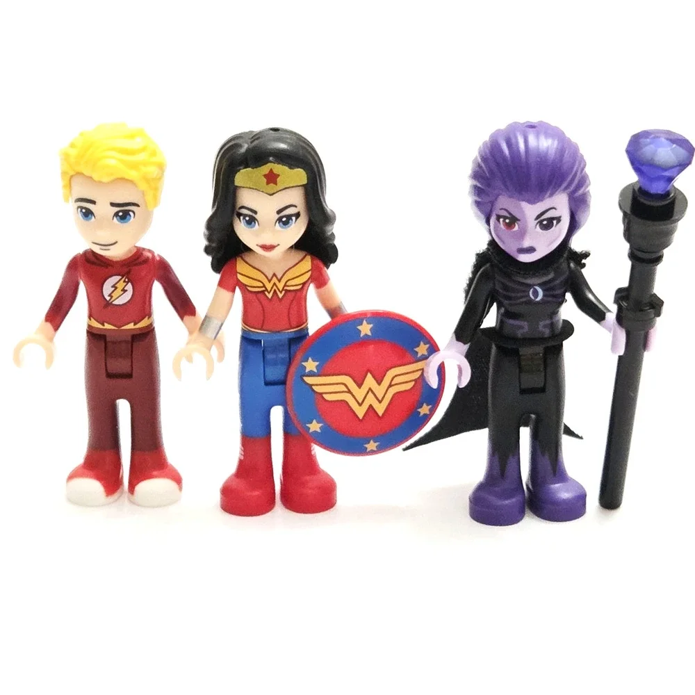 Lego DC Super Hero Girls Minifigure Lot Flash Wonder Woman Eclipso Kryptomite